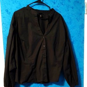 Black button down shirt size 22W